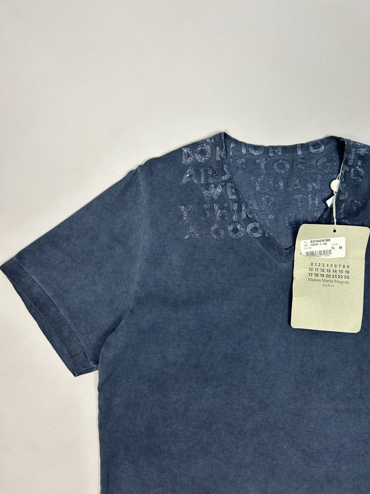 Maison Margiela Maison Martin Margiela AIDS Awareness Garment Dyed T-Shirt Size US M / EU 48-50 / 2 - 5 Thumbnail
