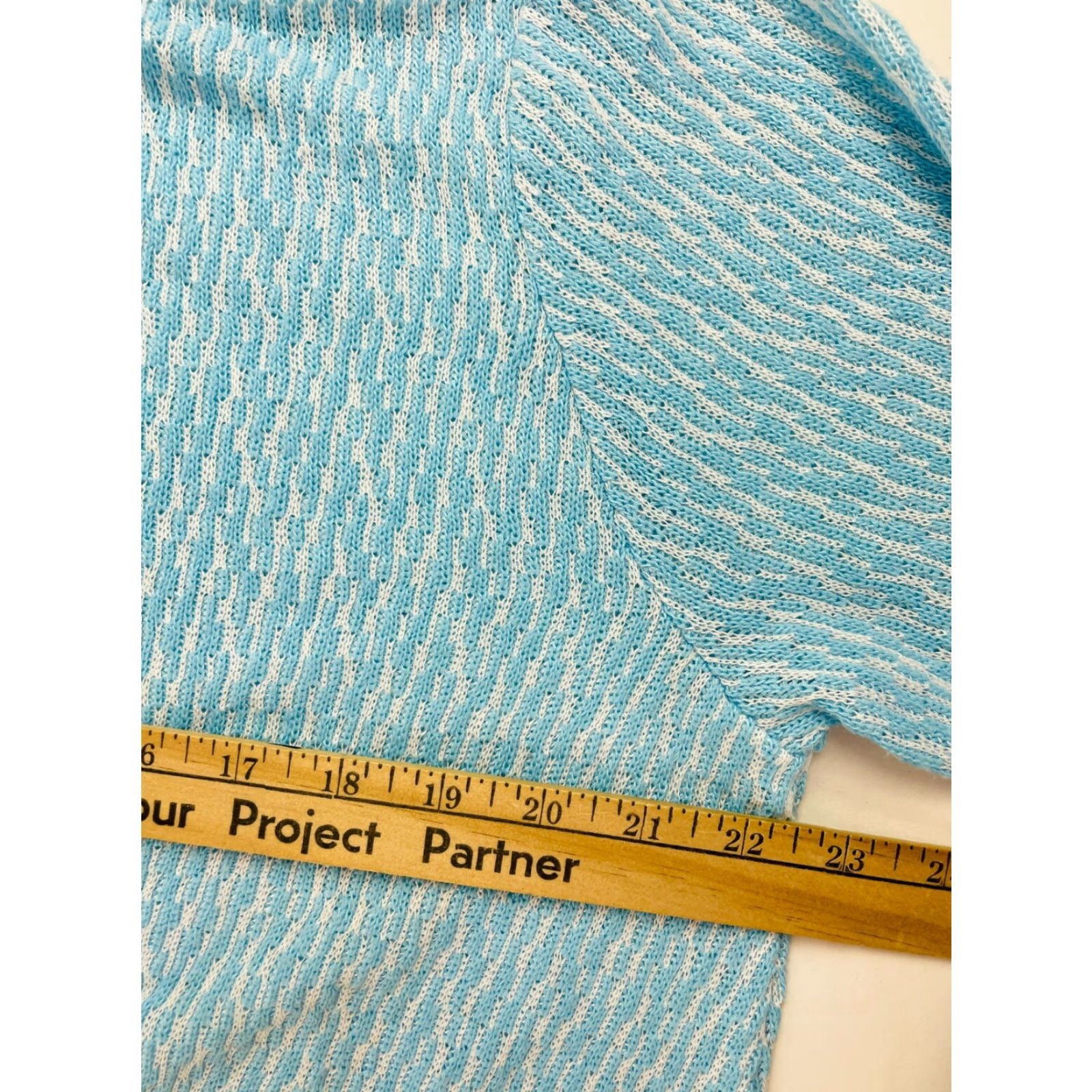 Vintage Chelsea & Theodore Sweater Women's 2XL Blue Knit Boatneck Long Slv Oversize Pullover Size XXL / US 16-18 / IT 52-54 - 5 Thumbnail