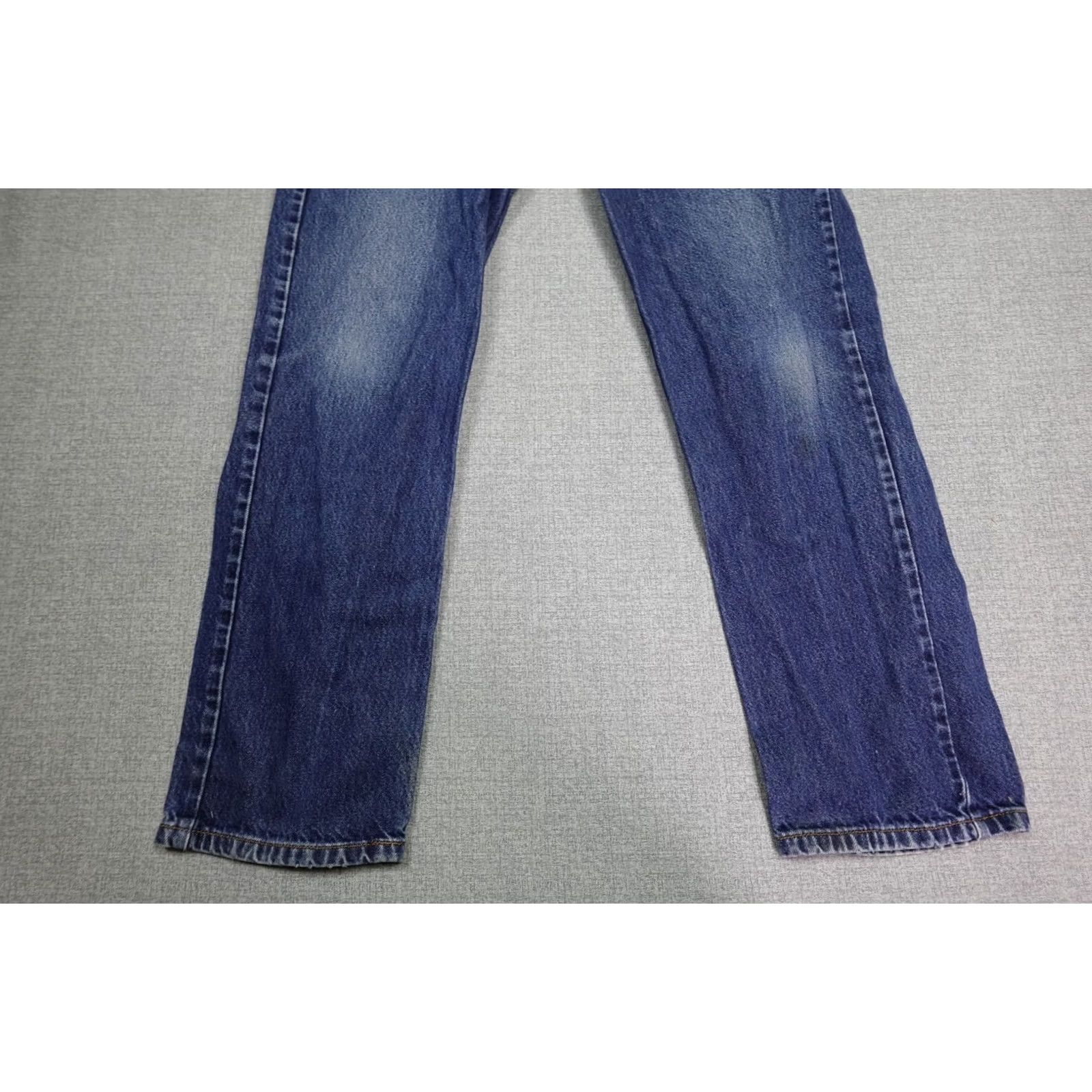 Levi's Levi's 505 Jeans Mens 38x32 Blue Regular Fit Western Cowboy Rancher Dark Wash Size US 38 / EU 54 - 3 Thumbnail