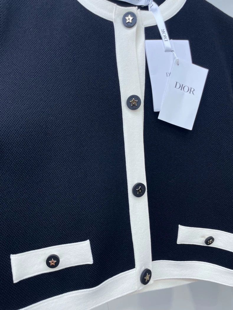 Dior Dior Black and White Knit Cardigan Jacket-2506 Size S / US 4 / IT 40 - 5 Thumbnail