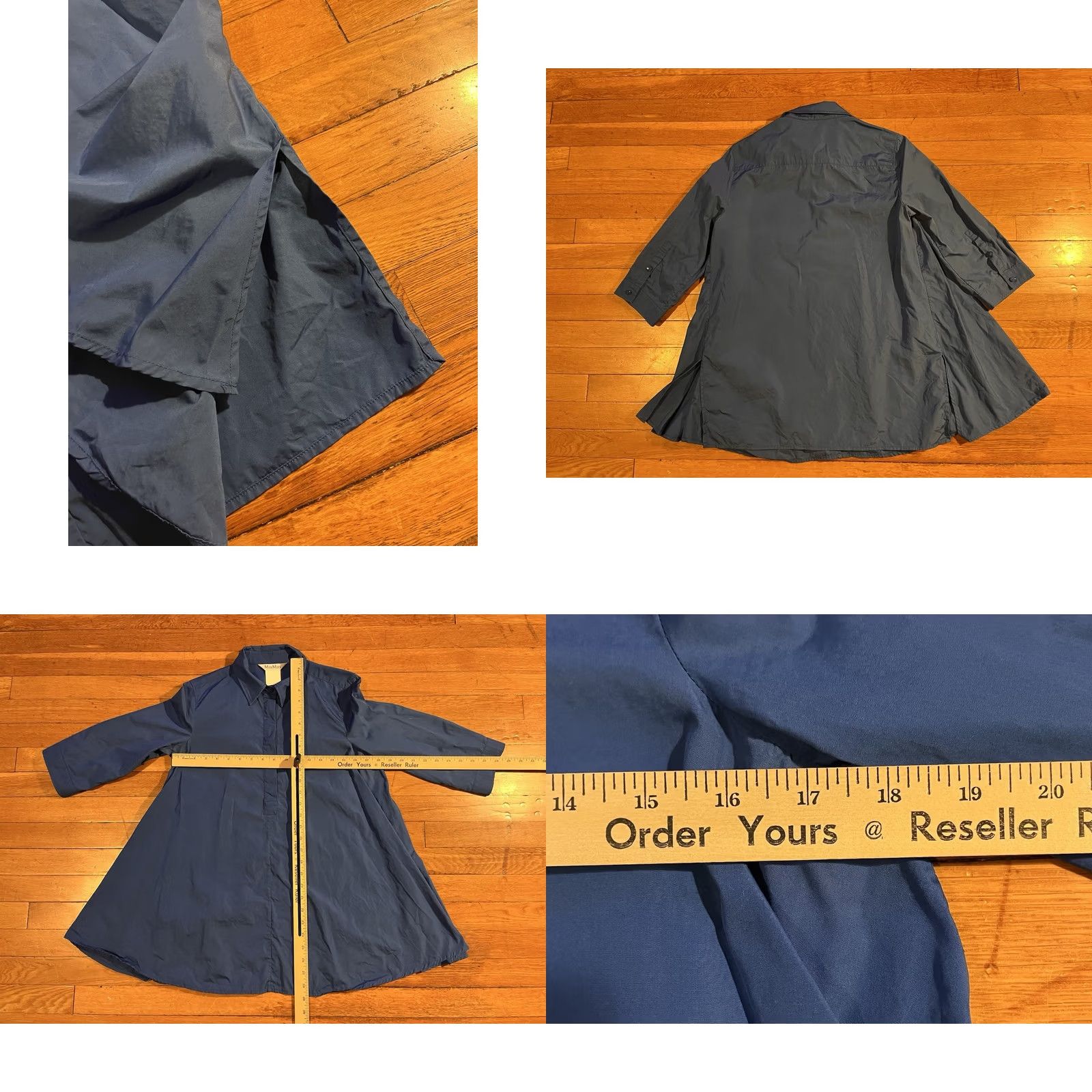Max Mara Max Mara Blouse Dress Women’s 8 Blue Tunic A-Line Shirt Dress Casual Size M / US 6-8 / IT 42-44 - 8 Thumbnail