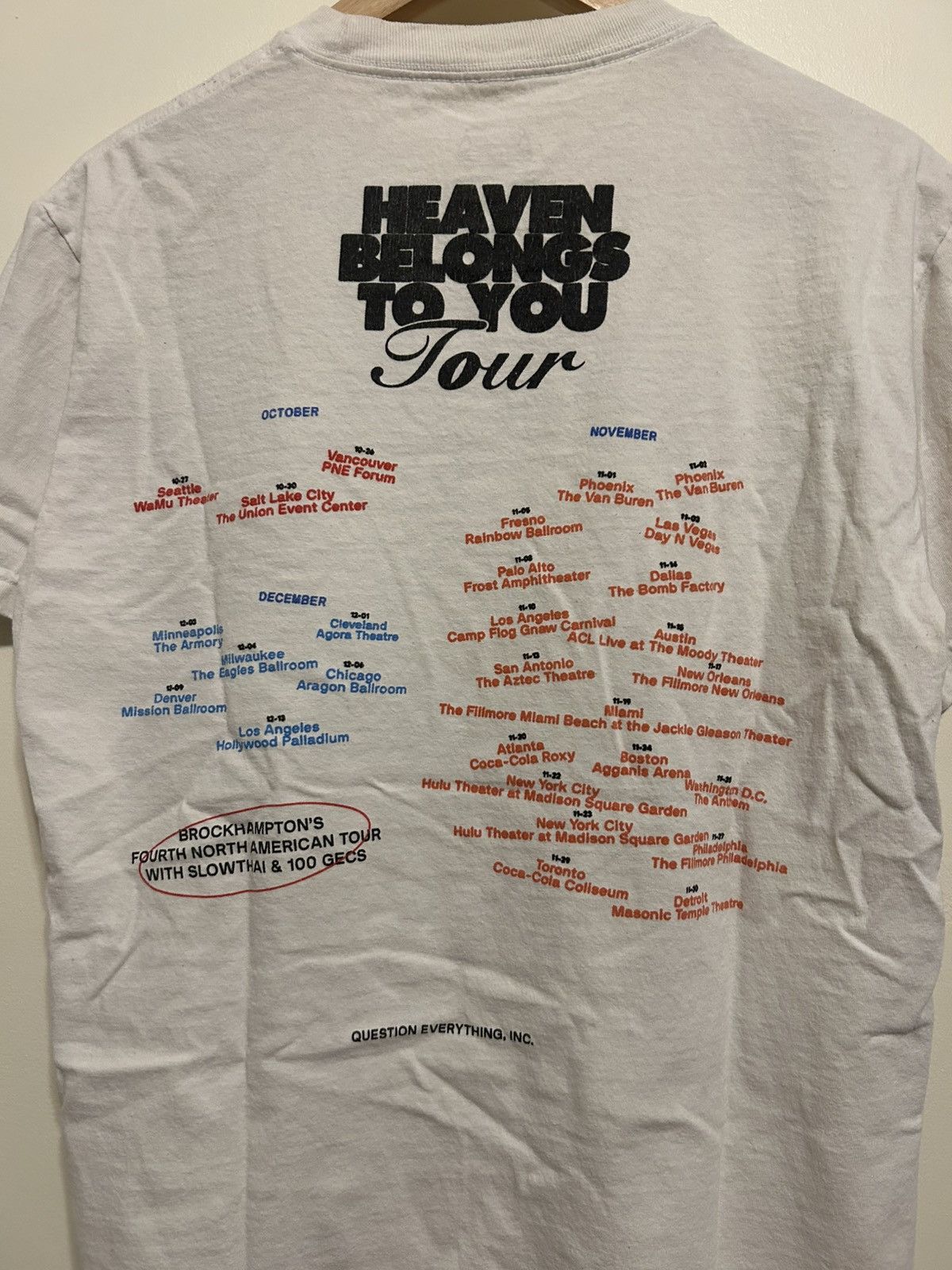Brockhampton Brockhampton “Heaven Belongs To You” Tour Merch Tee (2019) Size US M / EU 48-50 / 2 - 4 Thumbnail