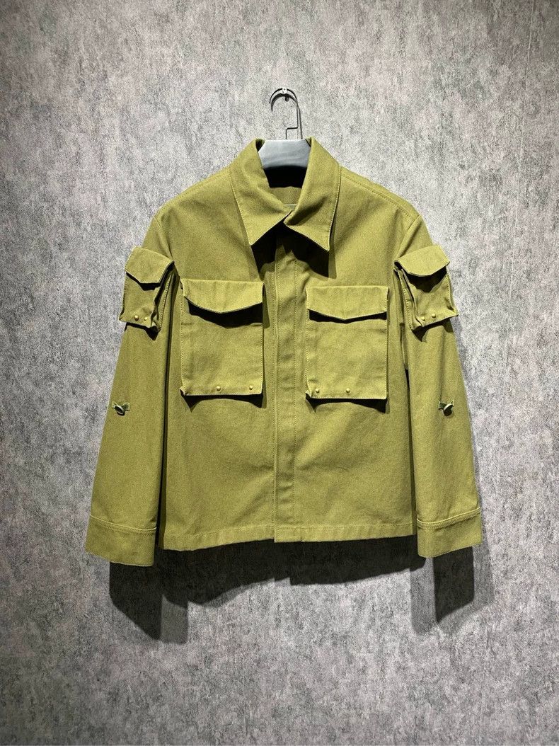 Louis Vuitton Louis Vuitton Feidong studded army green overalls denim jac Size US S / EU 44-46 / 1 - 1 Thumbnail