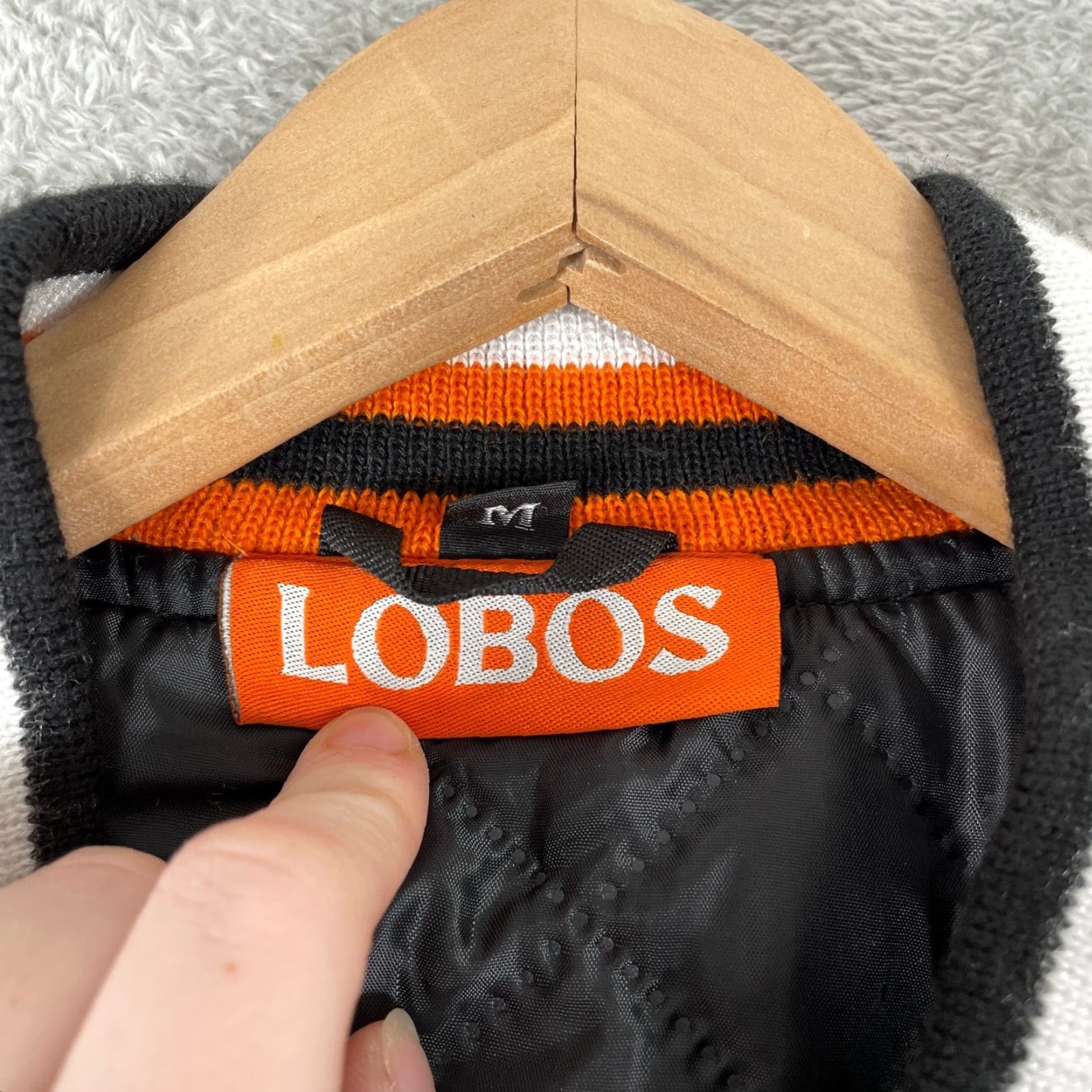 Vintage Lobos Tequila 1707 Varsity Jacket Mens M Black Wool Leather Letterman Embroidered Quilted Logo Snap Size US M / EU 48-50 / 2 - 4 Thumbnail