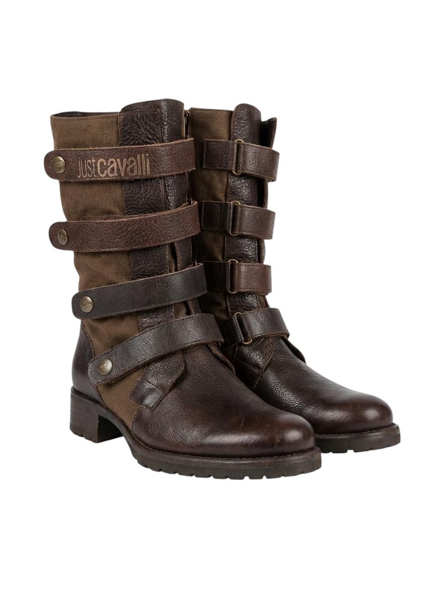 Roberto Cavalli ARCHIVE BIKER BOOTS Size US 10 / EU 43 - 1 Thumbnail