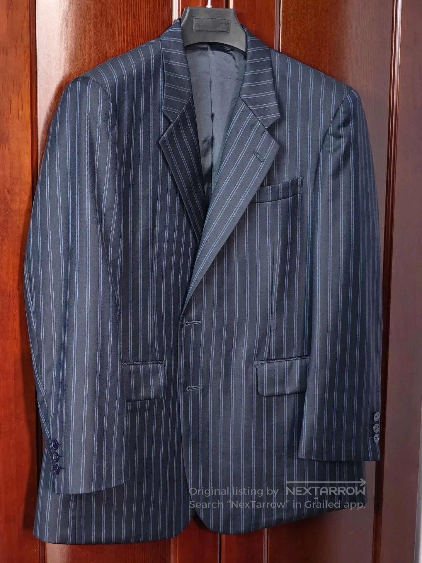 Japanese Brand Dormeuil Custom Wool Suit Jacket. Size US L / EU 52-54 / 3 - 1 Thumbnail