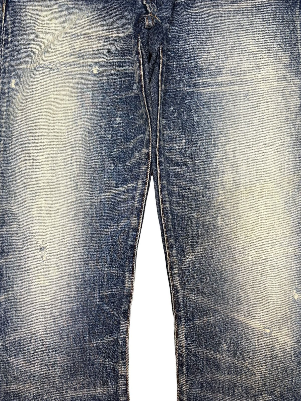 Dsquared2 Vintage Japanese Rna Bleached Distressed Jeans Size 31" - 3 Thumbnail