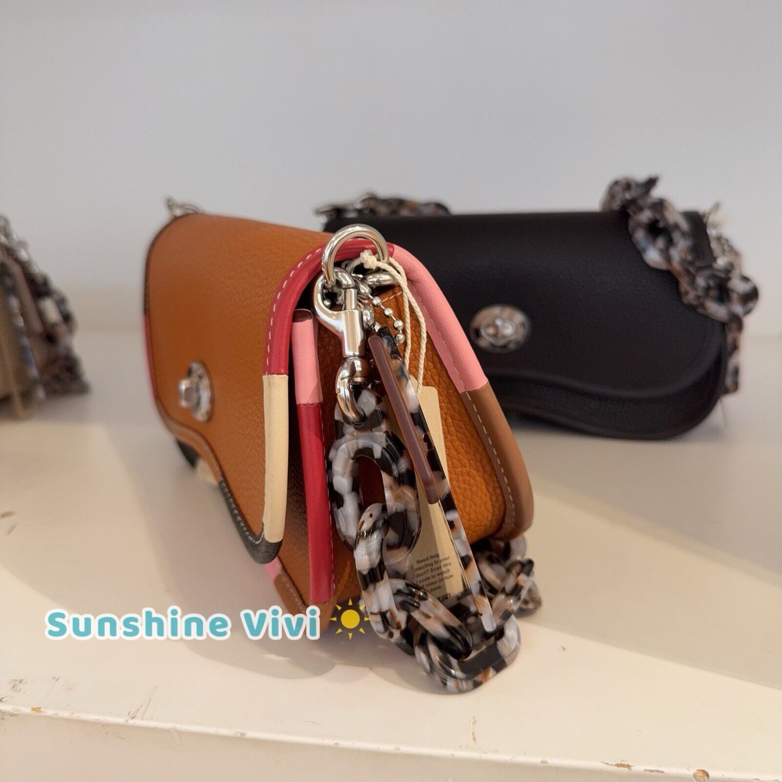 Coach NWT Coach Wavy Dinky Bag Coachtopia Brown Leather CK540 Size ONE SIZE - 5 Thumbnail
