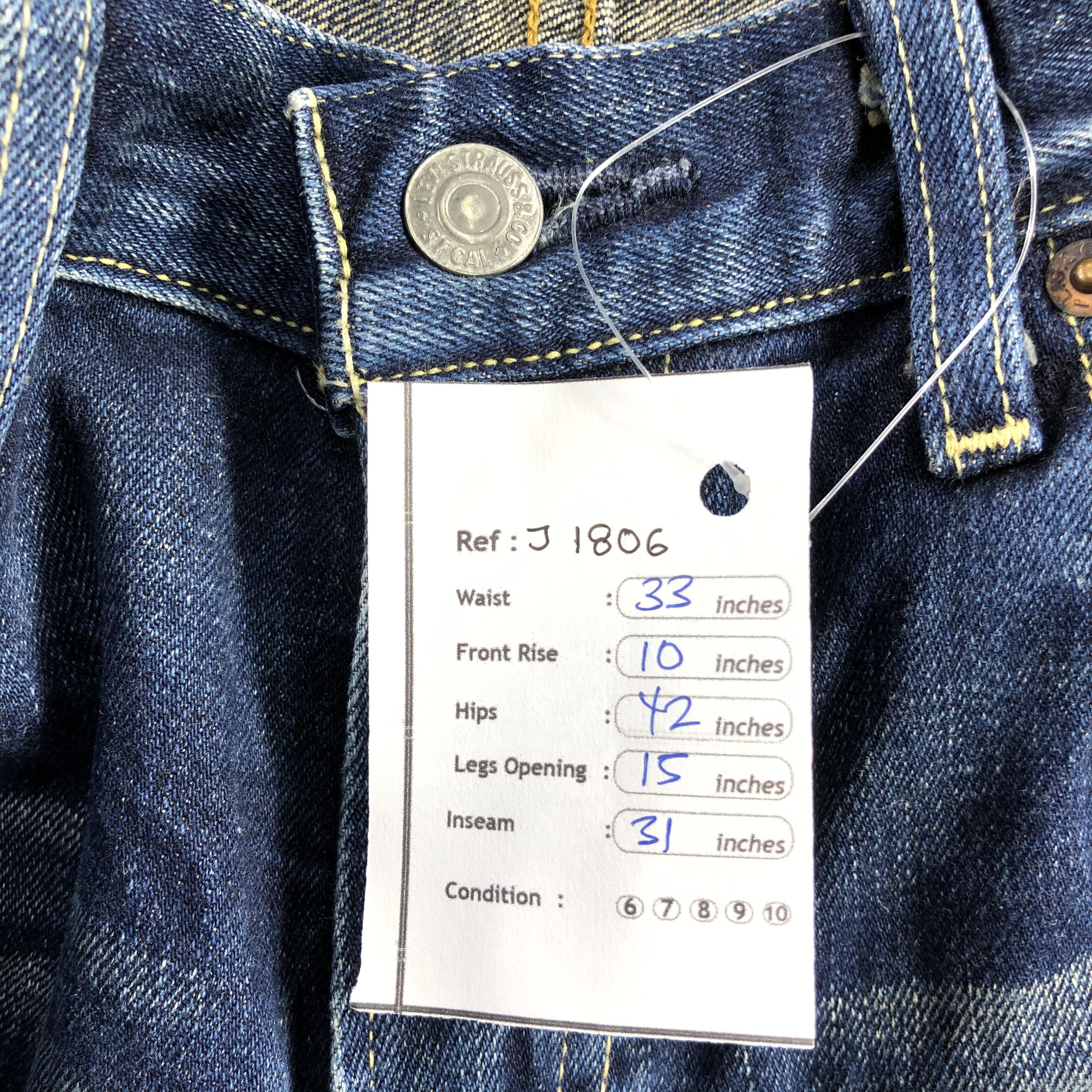 Levi's Vintage Blue Wash Levis 502 Jeans-J1806 Size US 33 - 11 Thumbnail