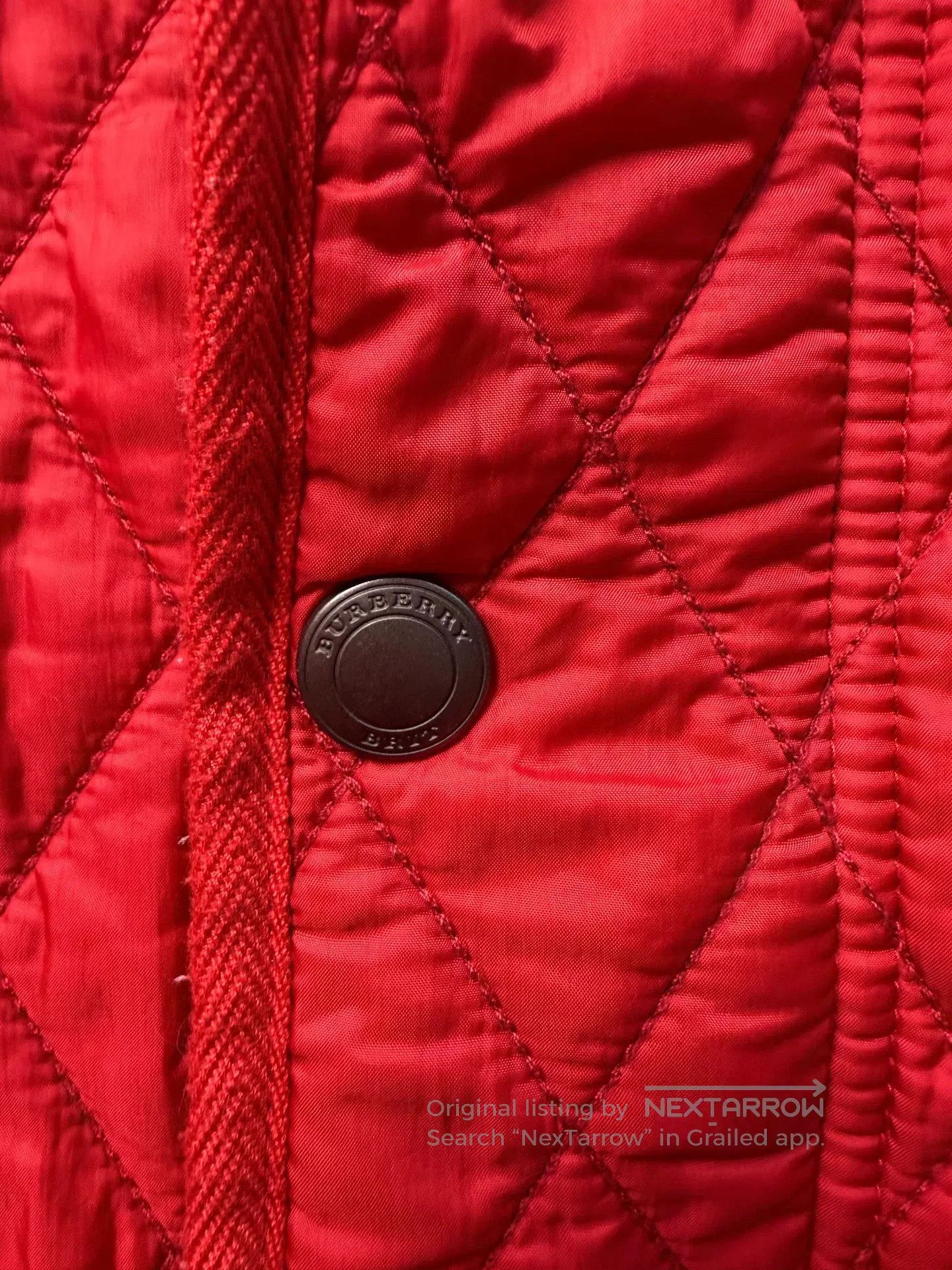 Burberry Burberry Brit Red Quilted Cotton Jacket. Size US L / EU 52-54 / 3 - 5 Thumbnail