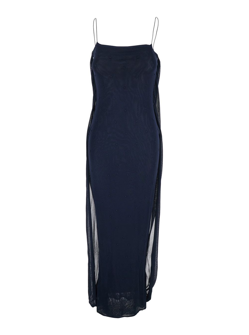 Jacquemus Blue Dress with Straight Neckline in Tech Fabric for Women Size S / US 4 / IT 40 - 1 Thumbnail