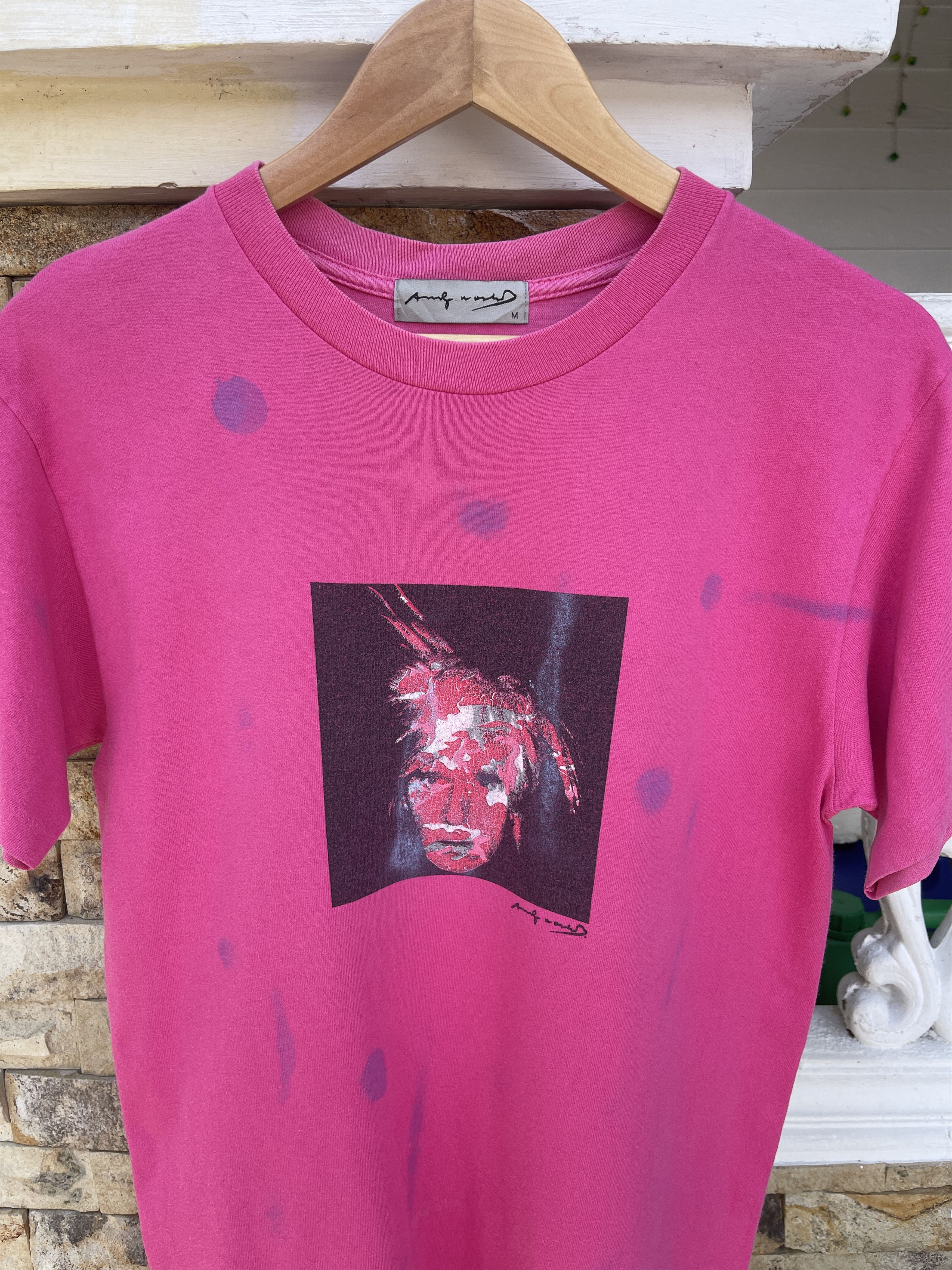 Andy Warhol Last Drop🔥Vtg Andy Warhol Self Potrait Single Stitch T-Shirt Size US M / EU 48-50 / 2 - 1 Thumbnail