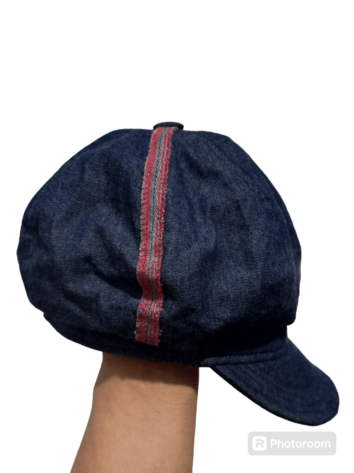 Japanese Brand Vintage dirty oil jeans newboys denim hats Size ONE SIZE - 4 Thumbnail