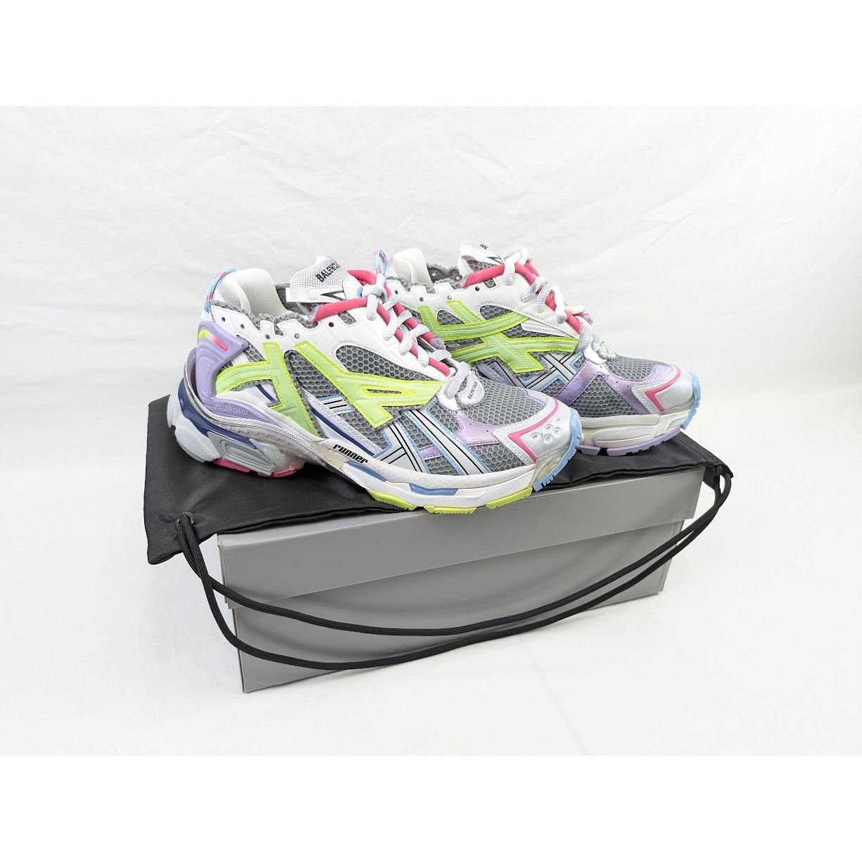 Balenciaga o1rshd1 Fluo Upper/ Mesh Runners in Multicolor Size US 11 / EU 44 - 19 Thumbnail