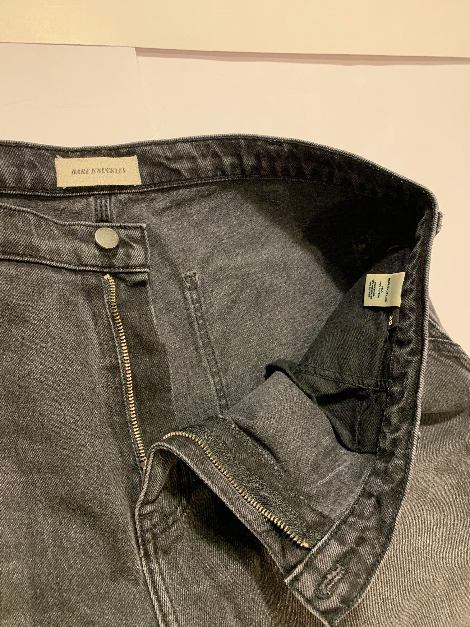 Bare Knuckles Denim Shorts Jean Jorts Tommy Dusk Black Size US 38 / EU 54 - 7 Thumbnail