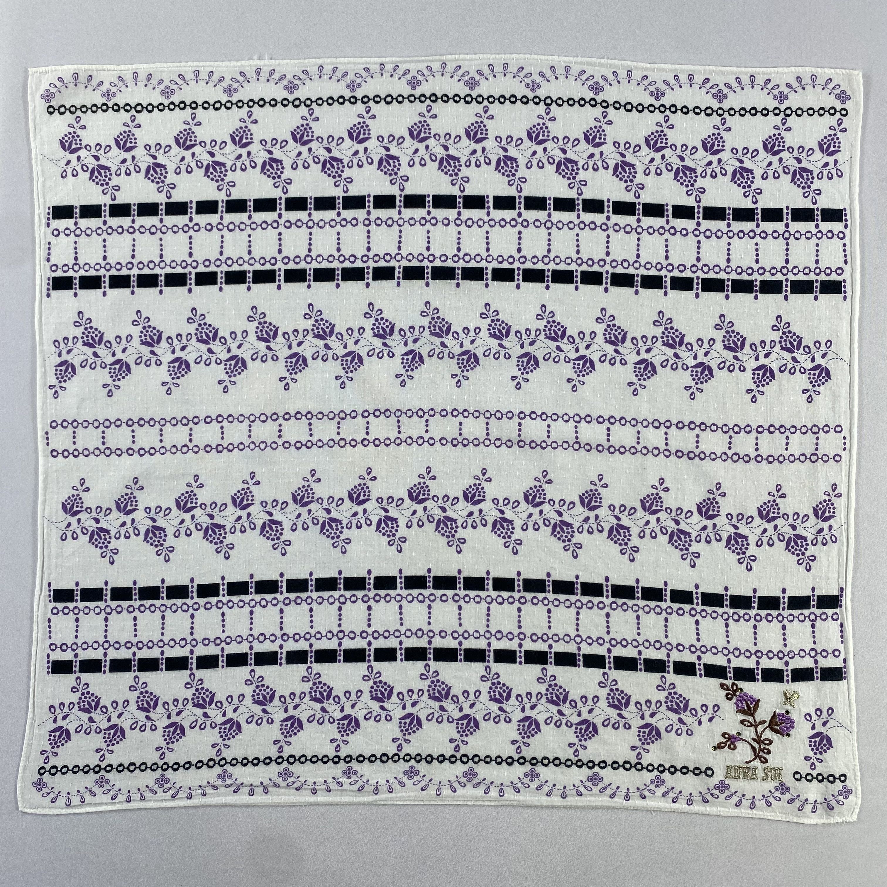 Vintage Anna Sui Bandana/ Handkerchief / Neckerchief-P923 Size ONE SIZE - 1 Thumbnail