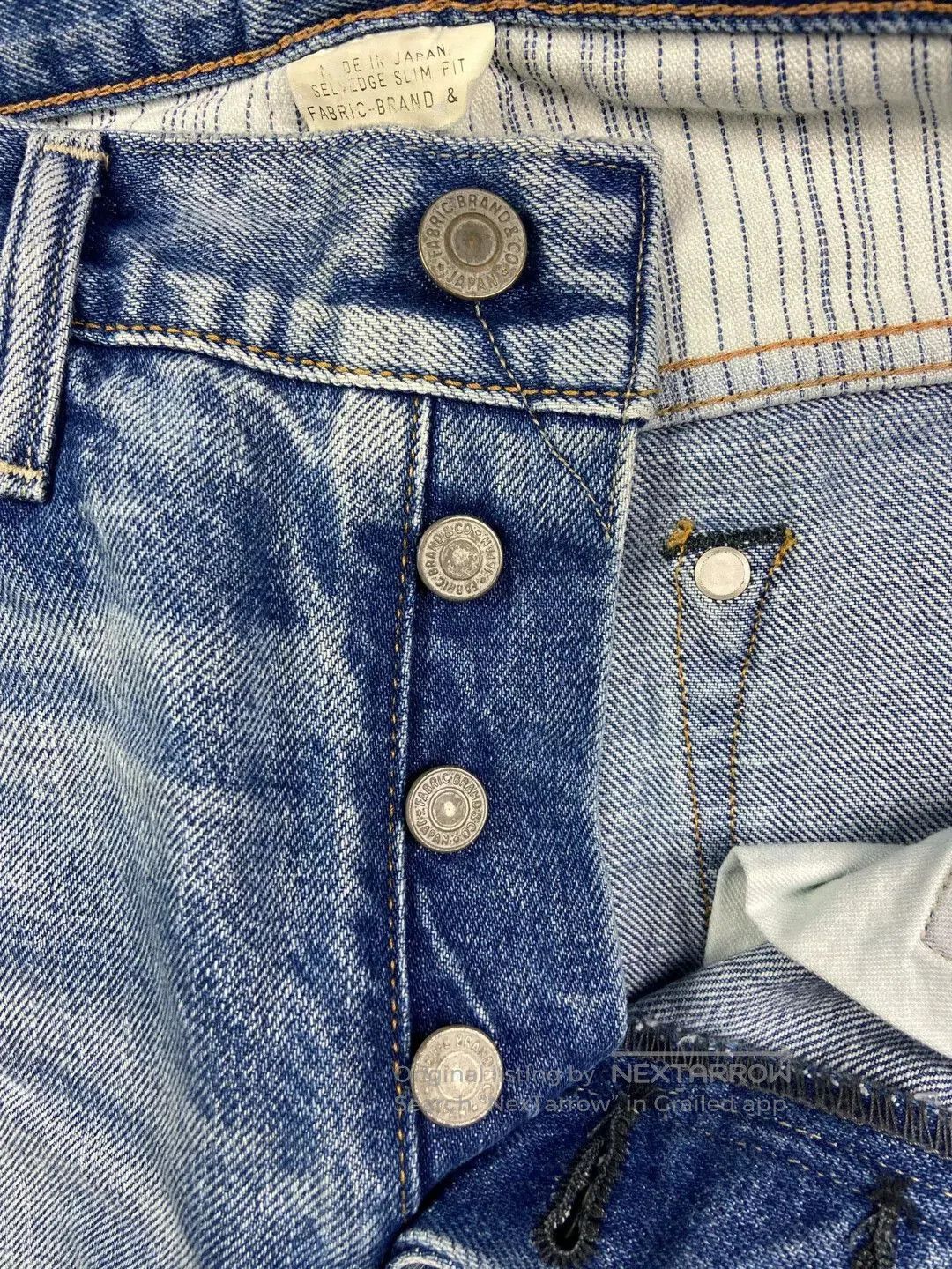 Fabric Brand & Co. distressed raw wash denim jeans by fabric-brand&co. Size US 29 - 6 Thumbnail