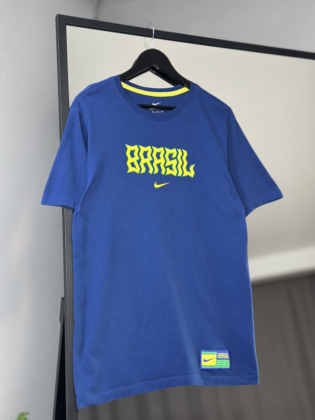 Nike Vintage Nike Brazil Polo t-shirt Blokcore Jersey Soccer Ney Size US M / EU 48-50 / 2 - 2 Thumbnail
