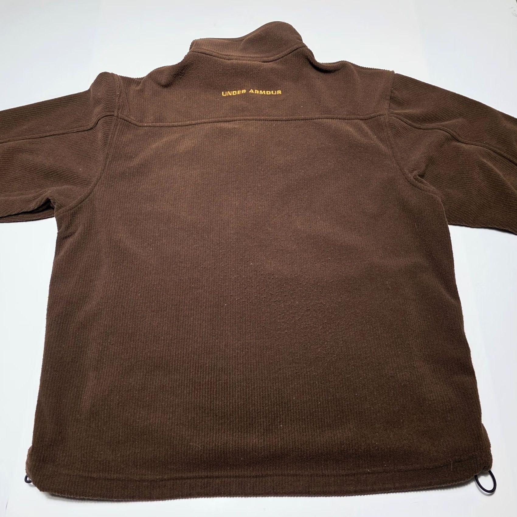 Under Armour Under Armour Jacket Men’s M Brown Orange Full Zip Pockets Fleece Mid-Length Athletic Casual Sports Size US M / EU 48-50 / 2 - 6 Thumbnail