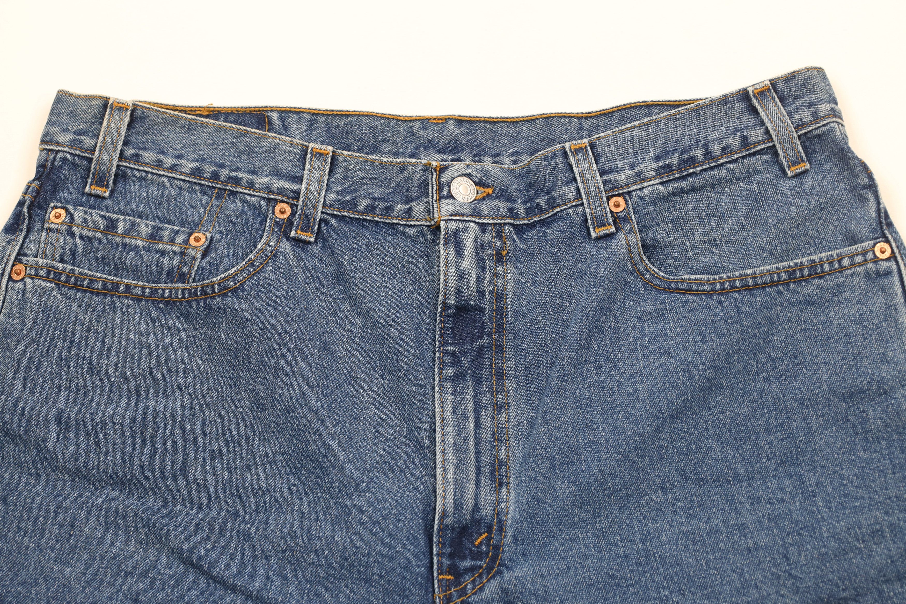 Levi's × Vintage Vintage 90s Levis 550 Fit Denim Jean Shorts Jorts USA Size US 38 / EU 54 - 2 Thumbnail