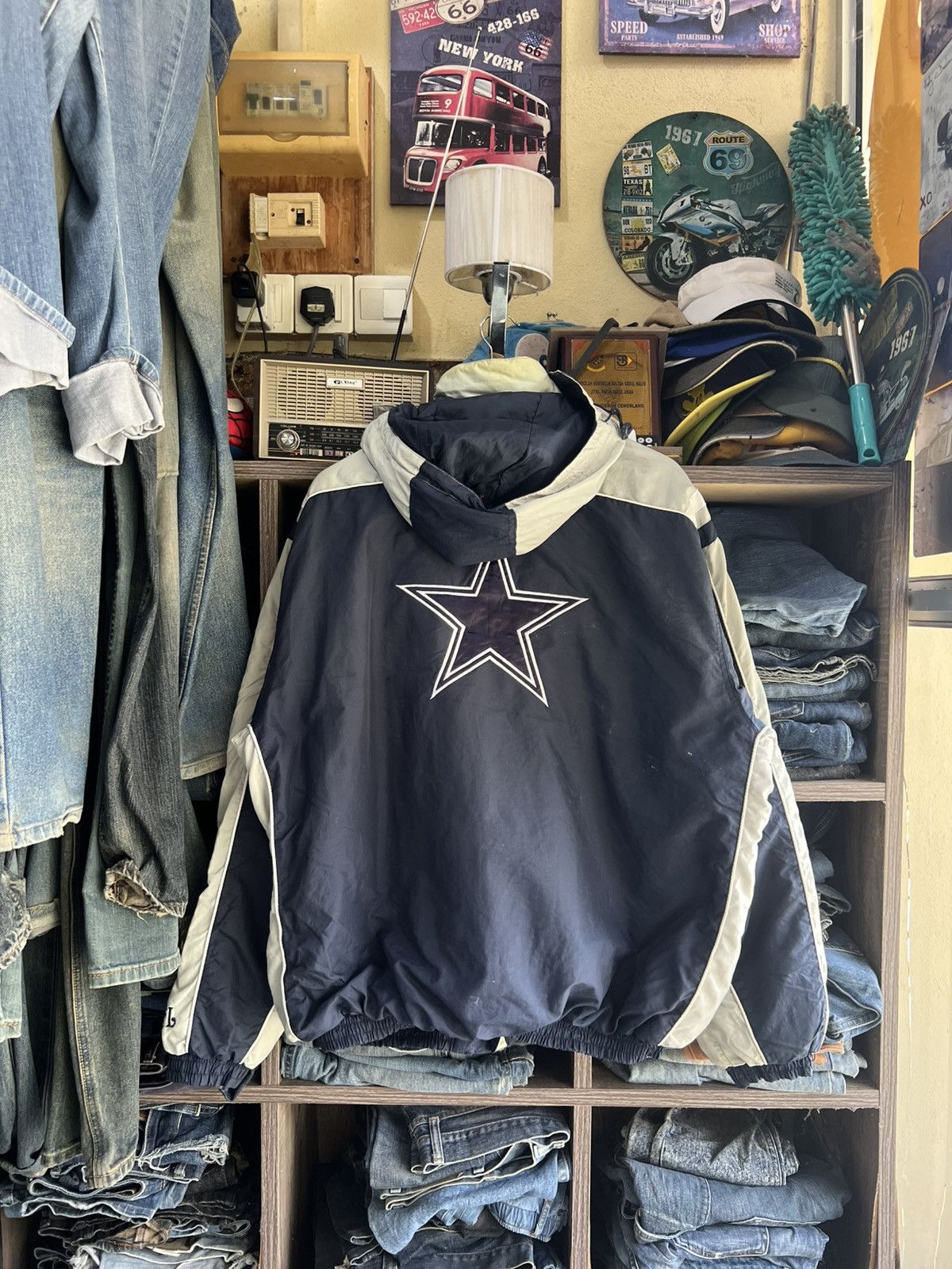 NFL 🔥Vintage NFL Cowboys Jacket Size US XL / EU 56 / 4 - 2 Thumbnail