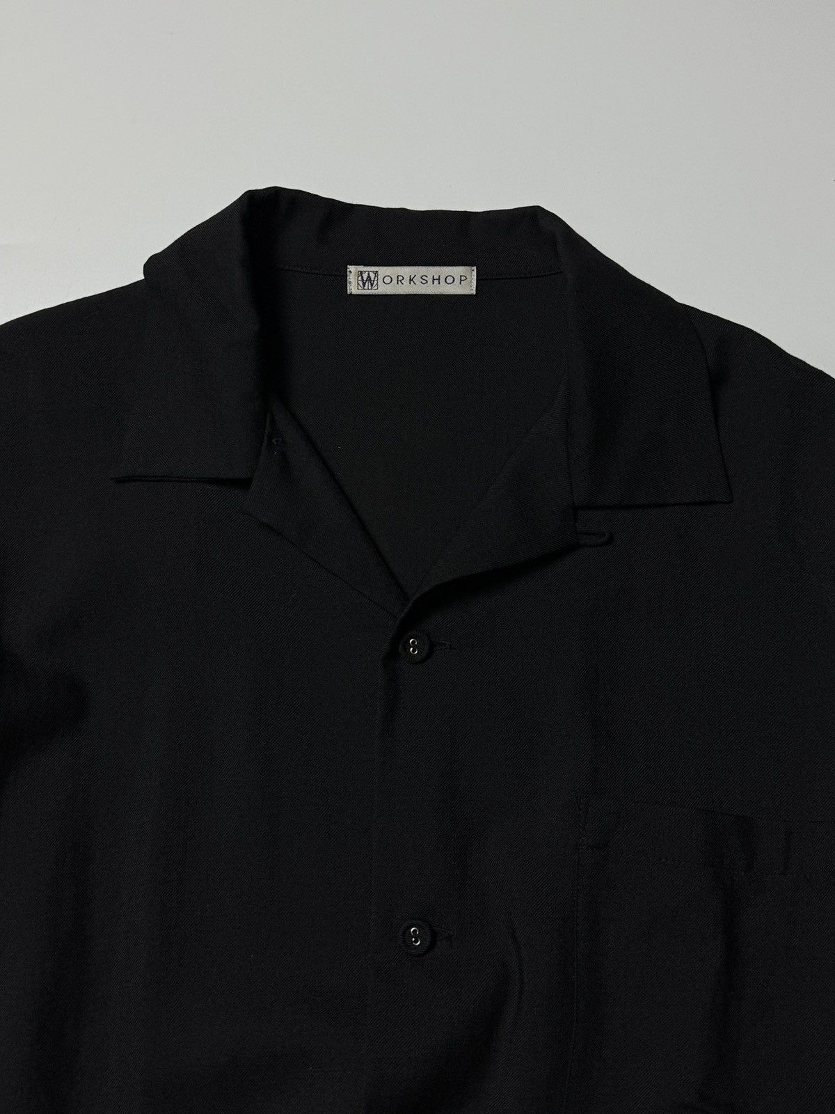 Yohji Yamamoto Yohhi Yamamoto Work Shop Rayon Hawaiian Collar Shirt Size US M / EU 48-50 / 2 - 2 Thumbnail