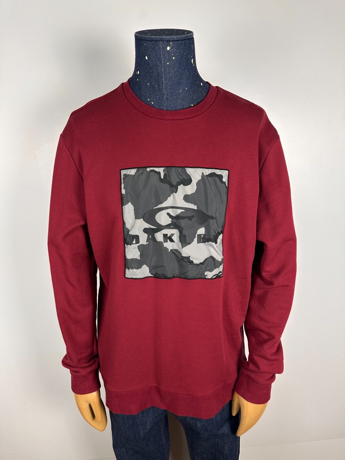 Oakley Oakley Mens Sweatshirt Blocked Camo Big Logo Red Size XL Size US XL / EU 56 / 4 - 1 Thumbnail