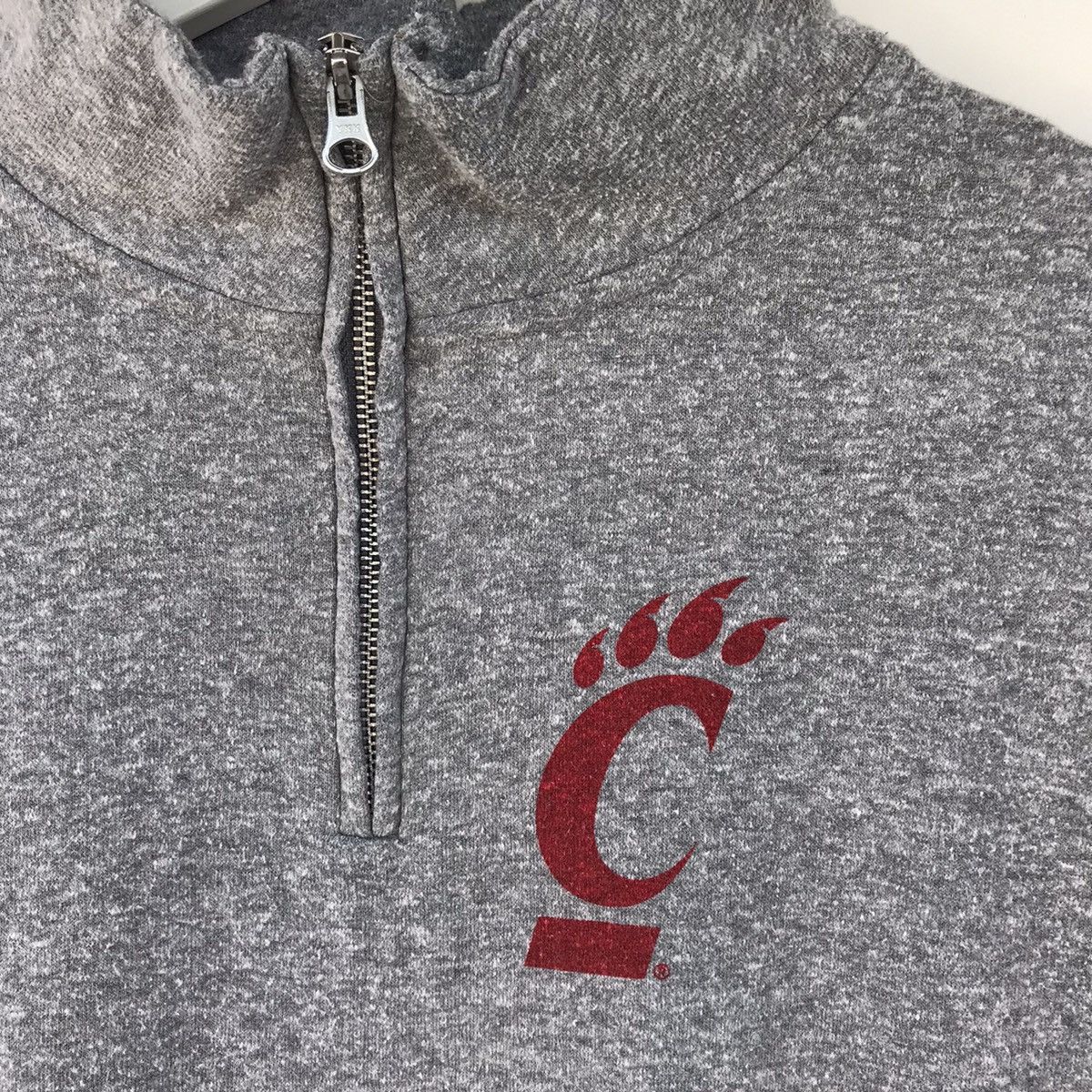 Japanese Brand × Vintage University of CINCINNATI big spellout quarter zip sweatshirt Size S / US 4 / IT 40 - 7 Thumbnail