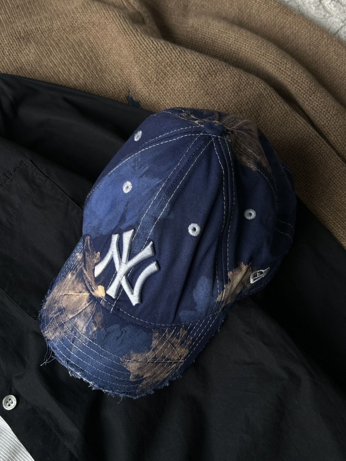 New York Yankees Vintage cap hats new york yankees custom real tree handmade Size ONE SIZE - 4 Thumbnail