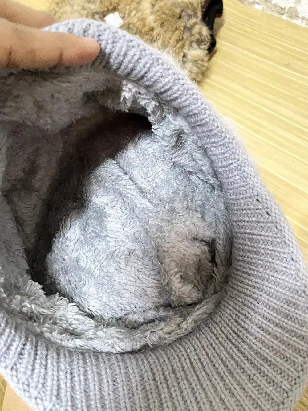 Japanese Brand Fur Fleece Visor Japanese Brand Beanie Hat Size ONE SIZE - 5 Thumbnail