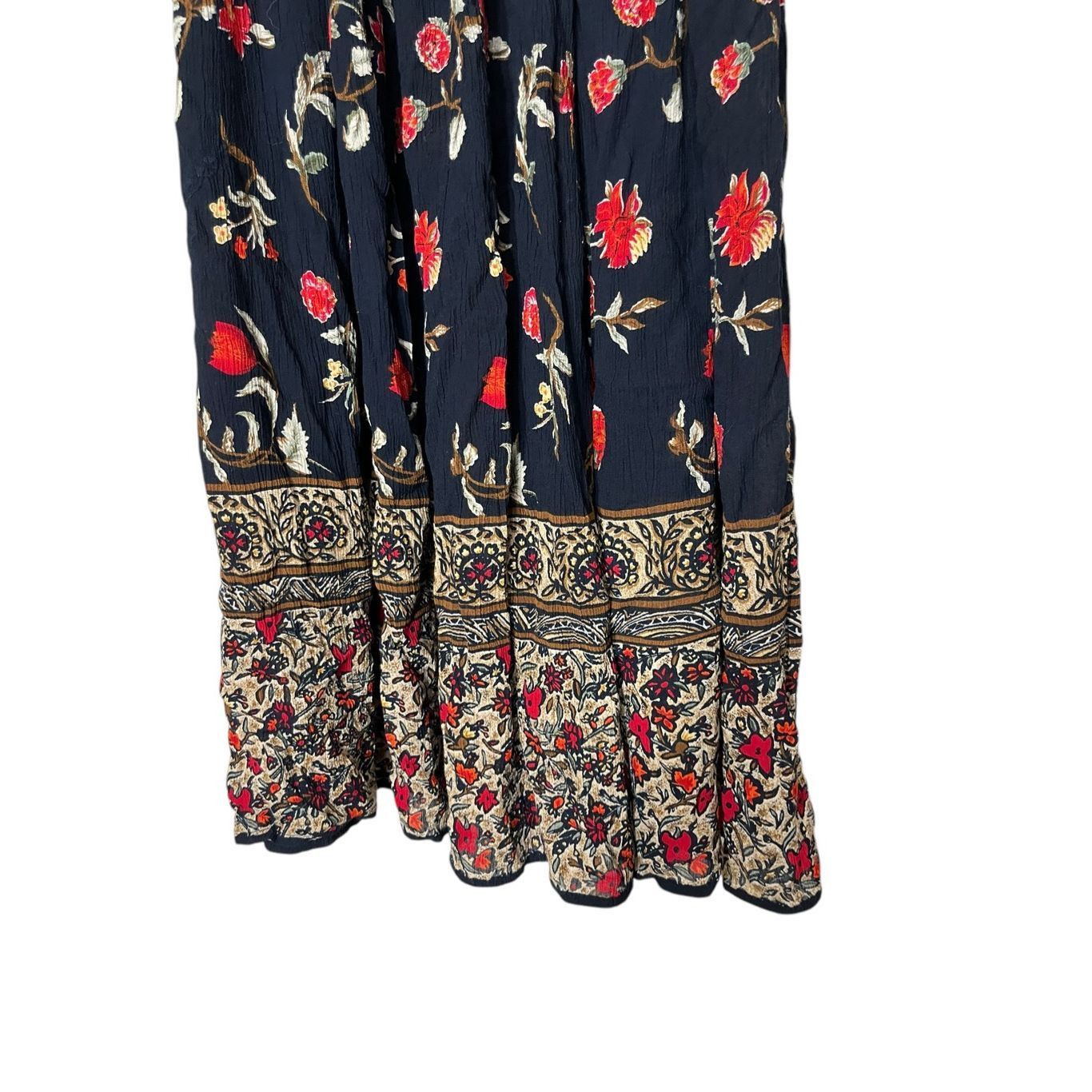 Other Vintage White Stag Flower Print Maxi Dress Size M Size 30" / US 8 / IT 44 - 3 Thumbnail