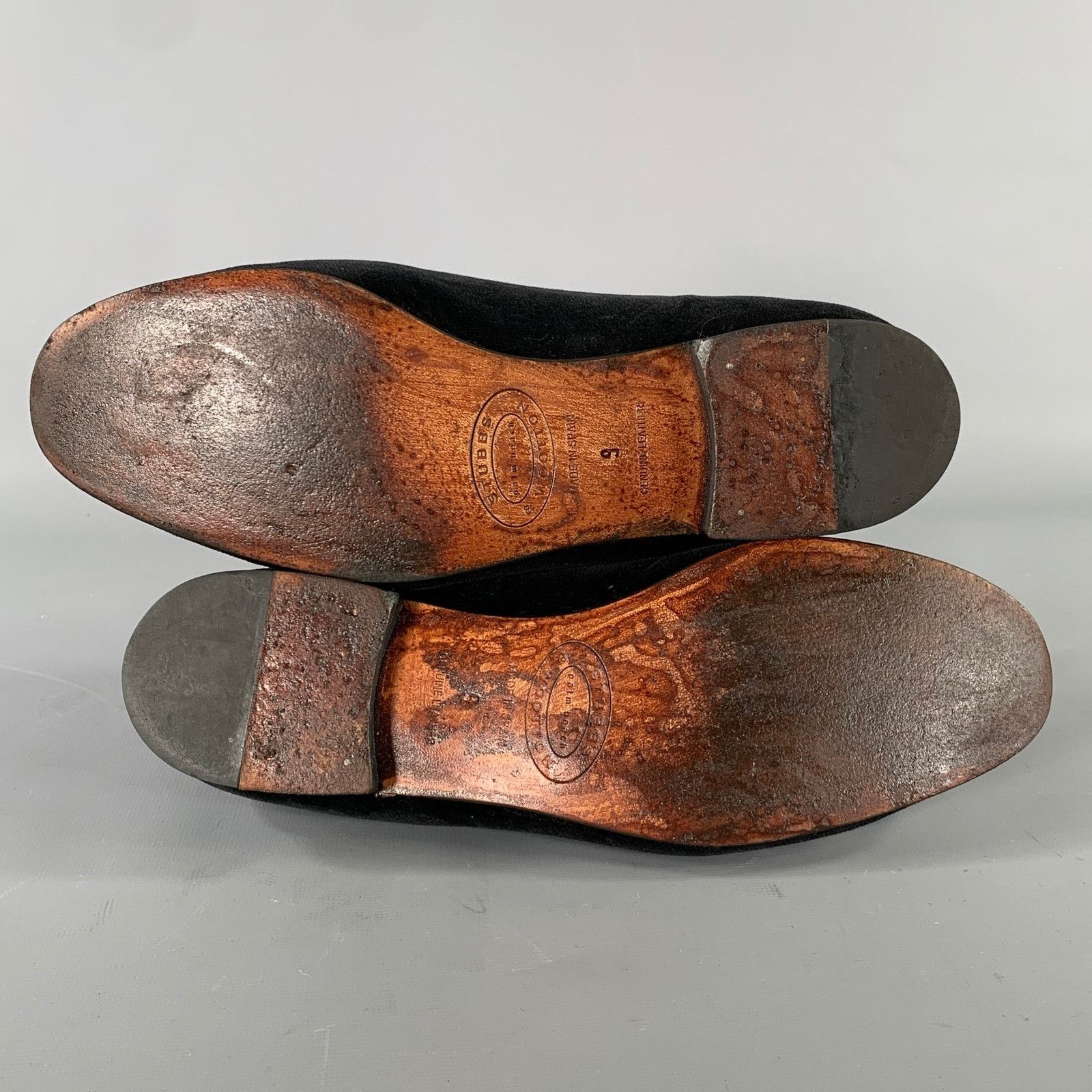 Stubbs & Wootton STUBBS & WOOTTON Size 9 Black Velvet Embroidered Loafer Size US 9 / IT 39 - 5 Thumbnail