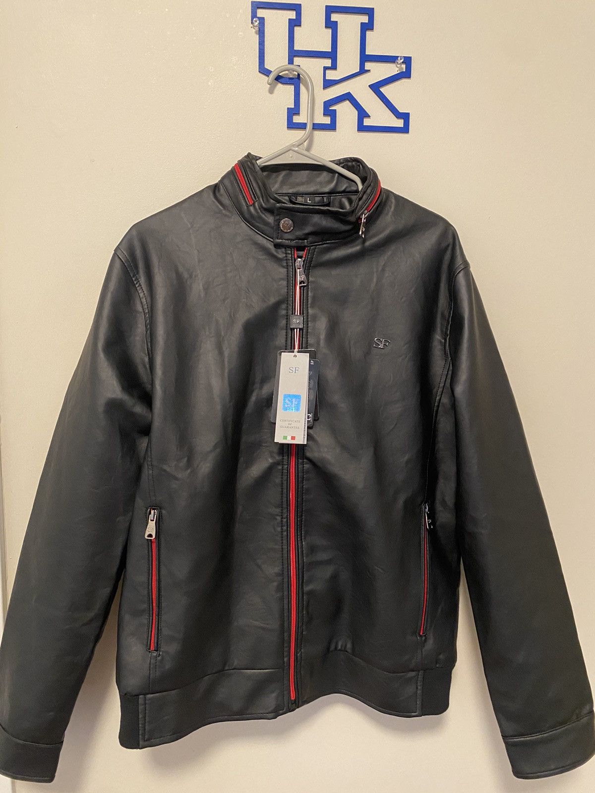 image of Genuine Leather x Leather Jacket Superlative Fashion Leather Jacket (Black), Men's (Size Large)