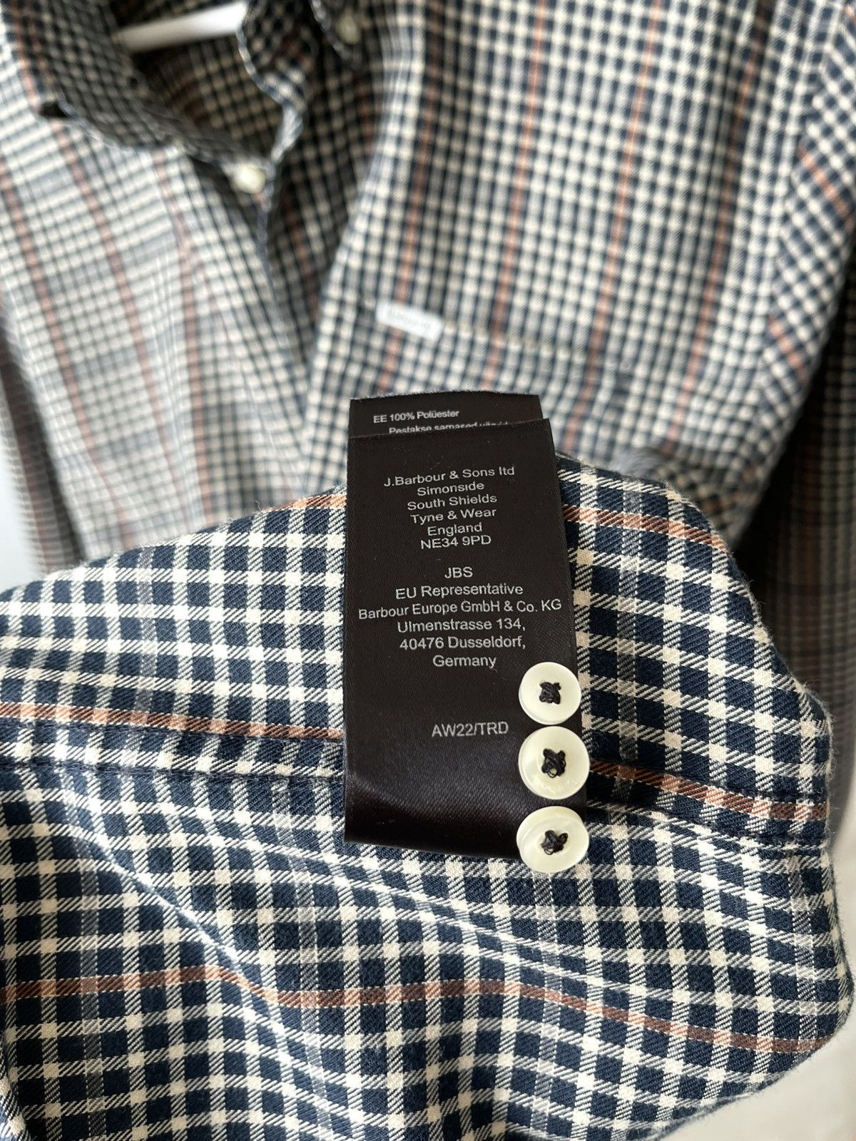 Barbour Barbour AW22 Henderson Thermo Weave Checkered Twill Shirt Size US M / EU 48-50 / 2 - 16 Thumbnail