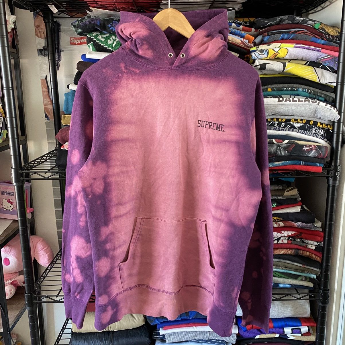 Supreme Supreme Siouxsie Tie Dye Hoodie Sweatshirt Purple Pink 2014 Size US M / EU 48-50 / 2 - 1 Thumbnail