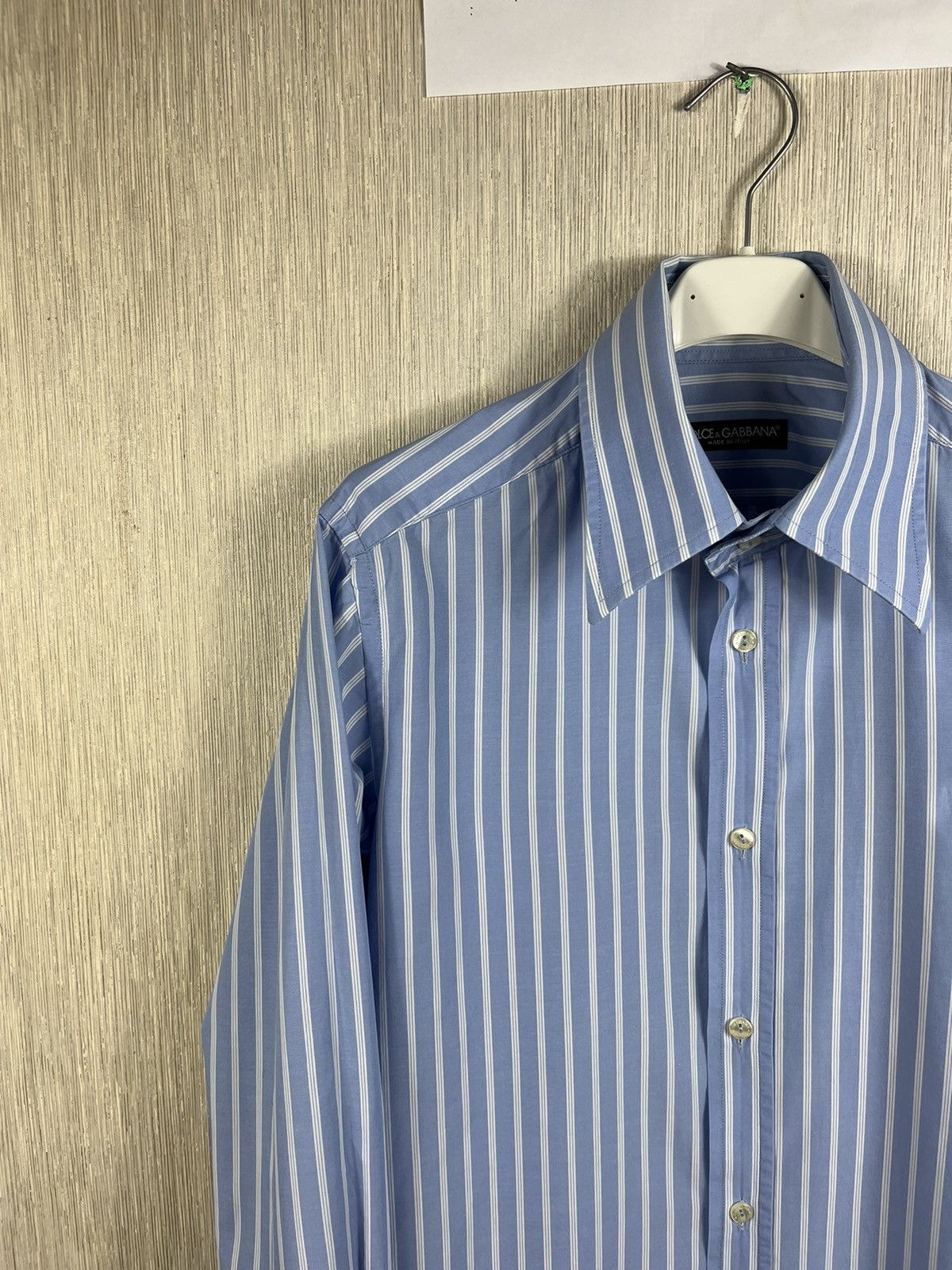 Dolce & Gabbana Dolce & Gabbana striped classic casual shirt with big collar Size US S / EU 44-46 / 1 - 4 Thumbnail
