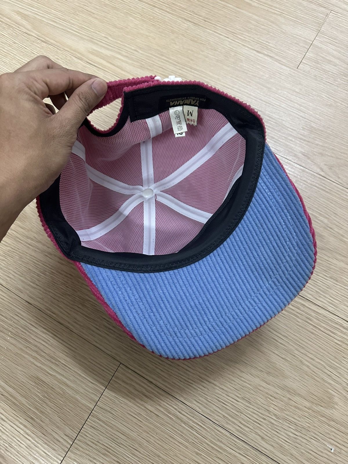 Vintage × Yamaha Rare Beautiful Vintage Yamaha Racing Team Corduroy Cap Size ONE SIZE - 12 Thumbnail