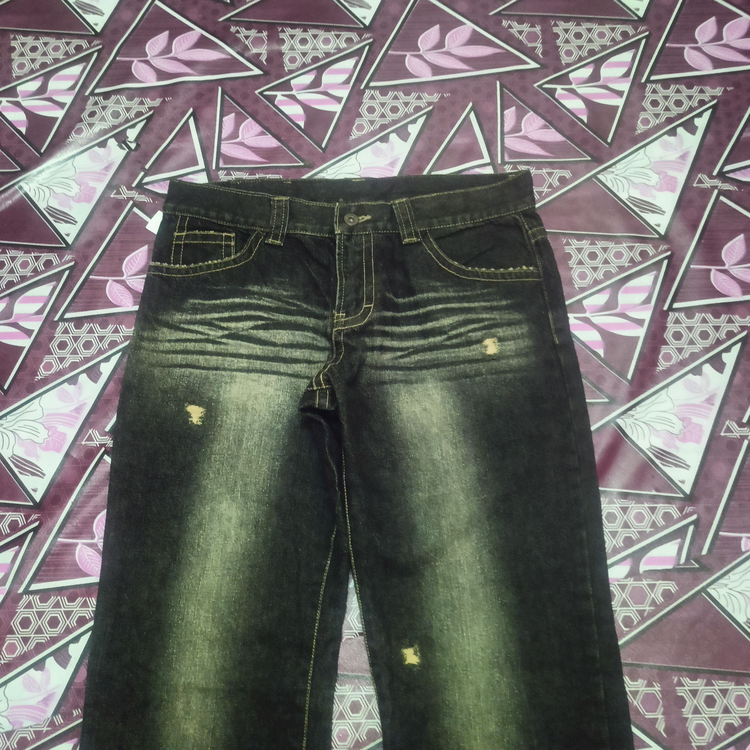 Japanese Brand Japanese CO&LU flared Black Jeans Size US 31 - 3 Thumbnail