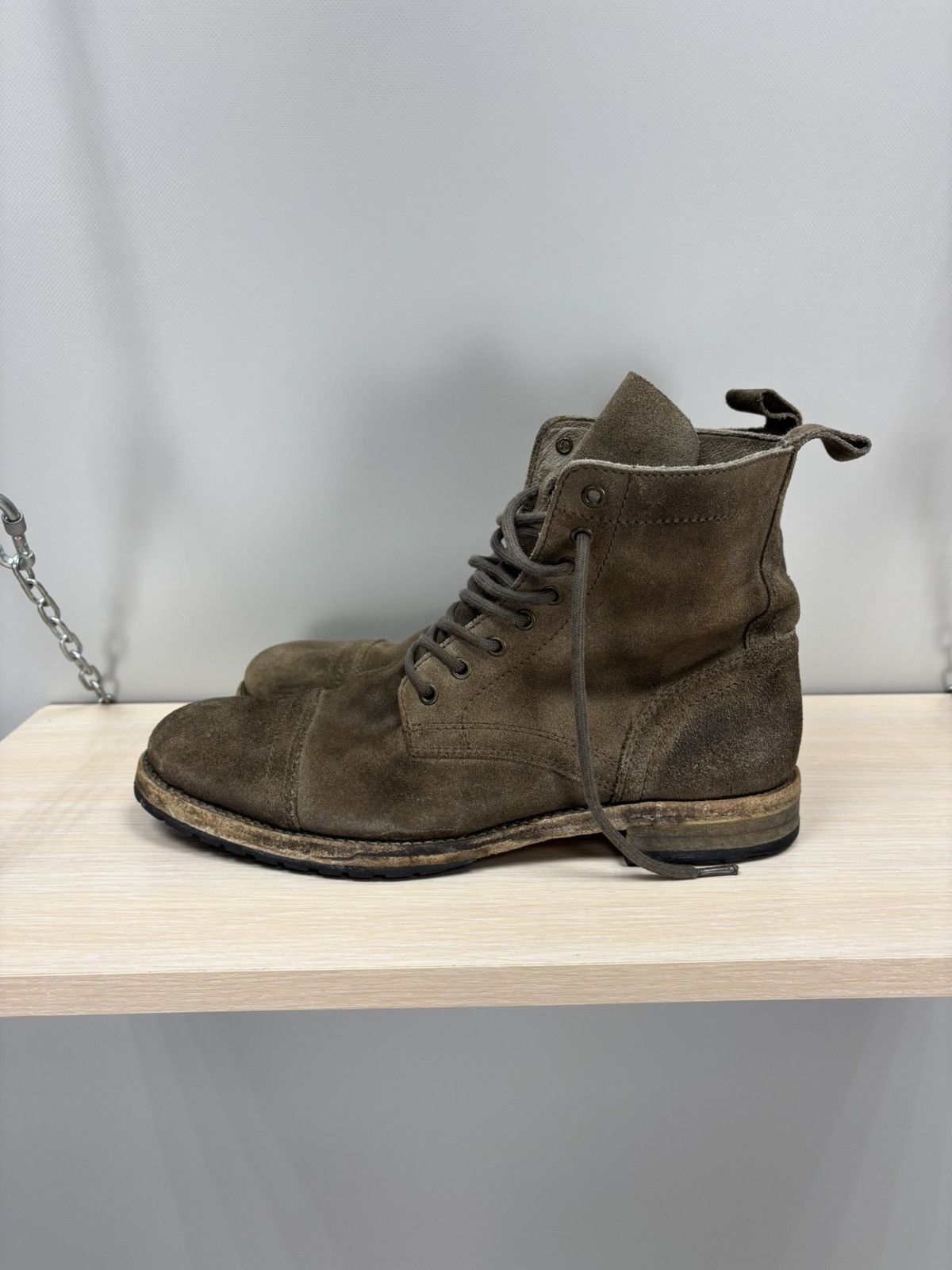 Mens boots AllSaints Size 42 Color Brown