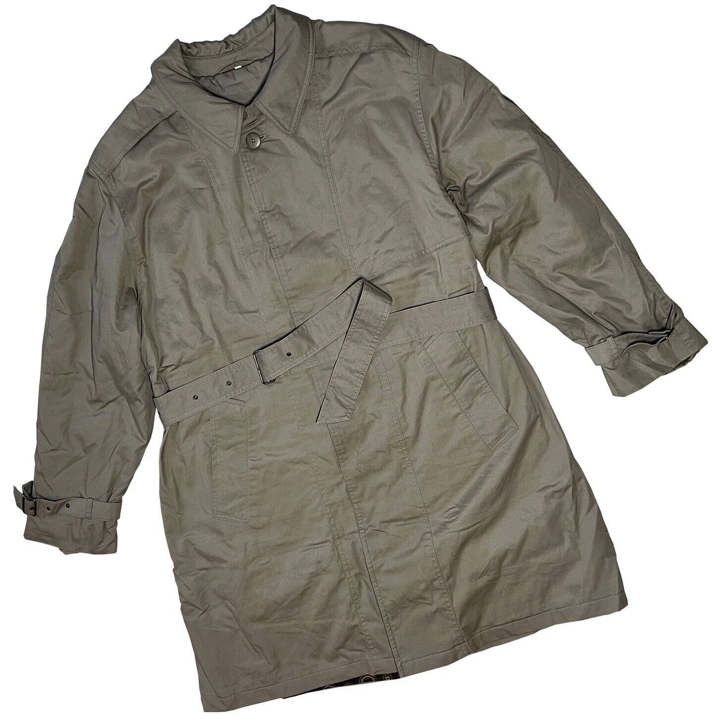 Image of Vintage Sundazed (Germany) Military Twill Trench Coat Army in Green, Men's (Size XL)