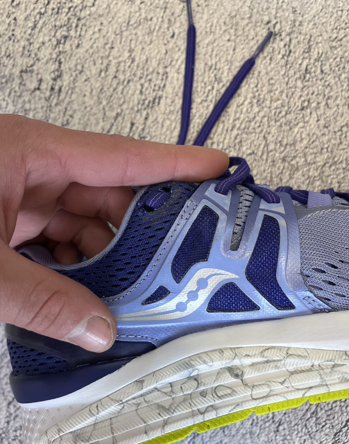 Saucony Saucony Hurricane ISO 3 W Women’s Running Shoes Purple Navy Size US 8.5 / IT 38.5 - 18 Thumbnail