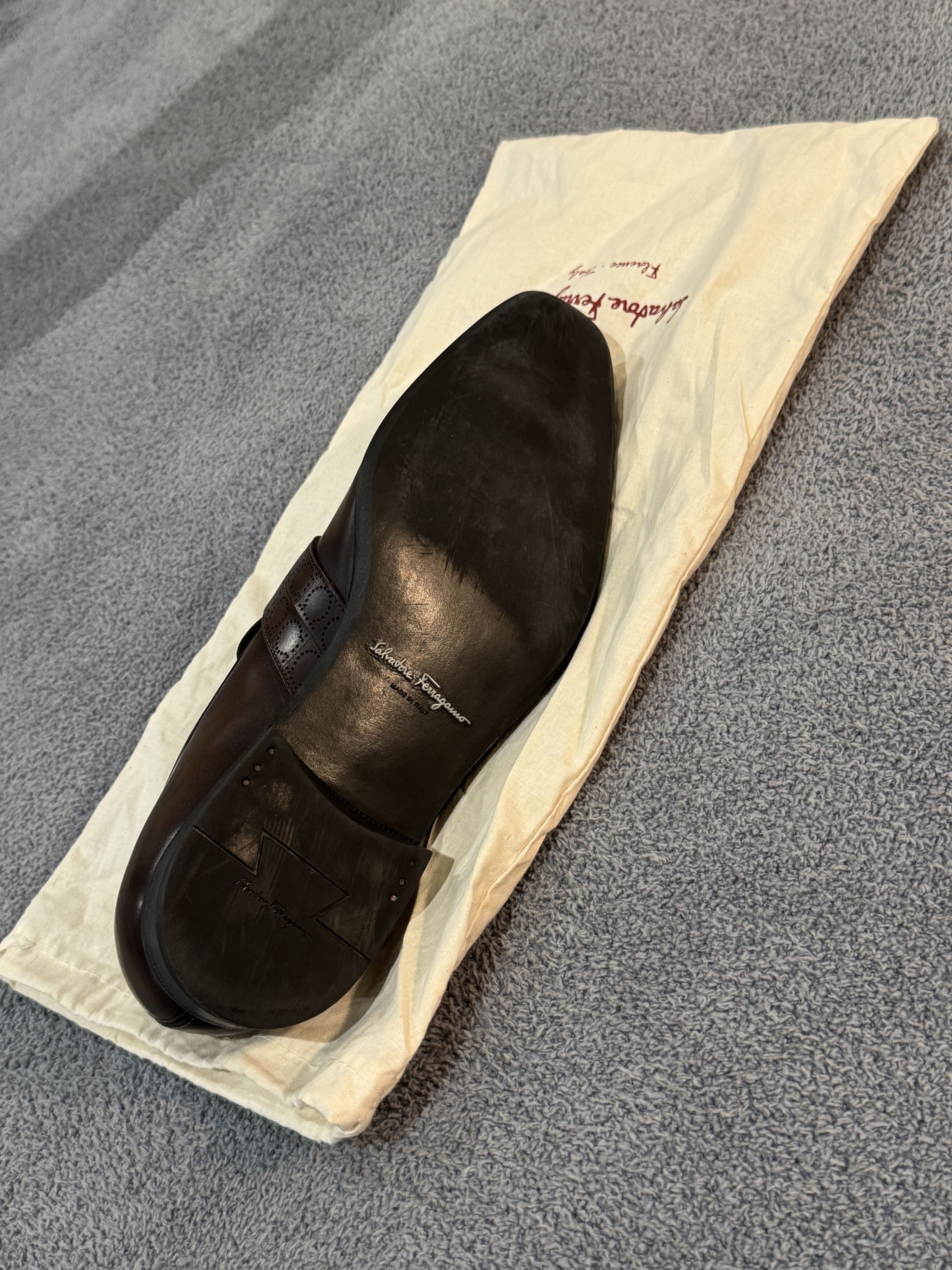 Salvatore Ferragamo Salvatore Ferragamo Goliath Loafers-Madeira Calf-size 7.5D Size US 7.5 / EU 40-41 - 3 Thumbnail
