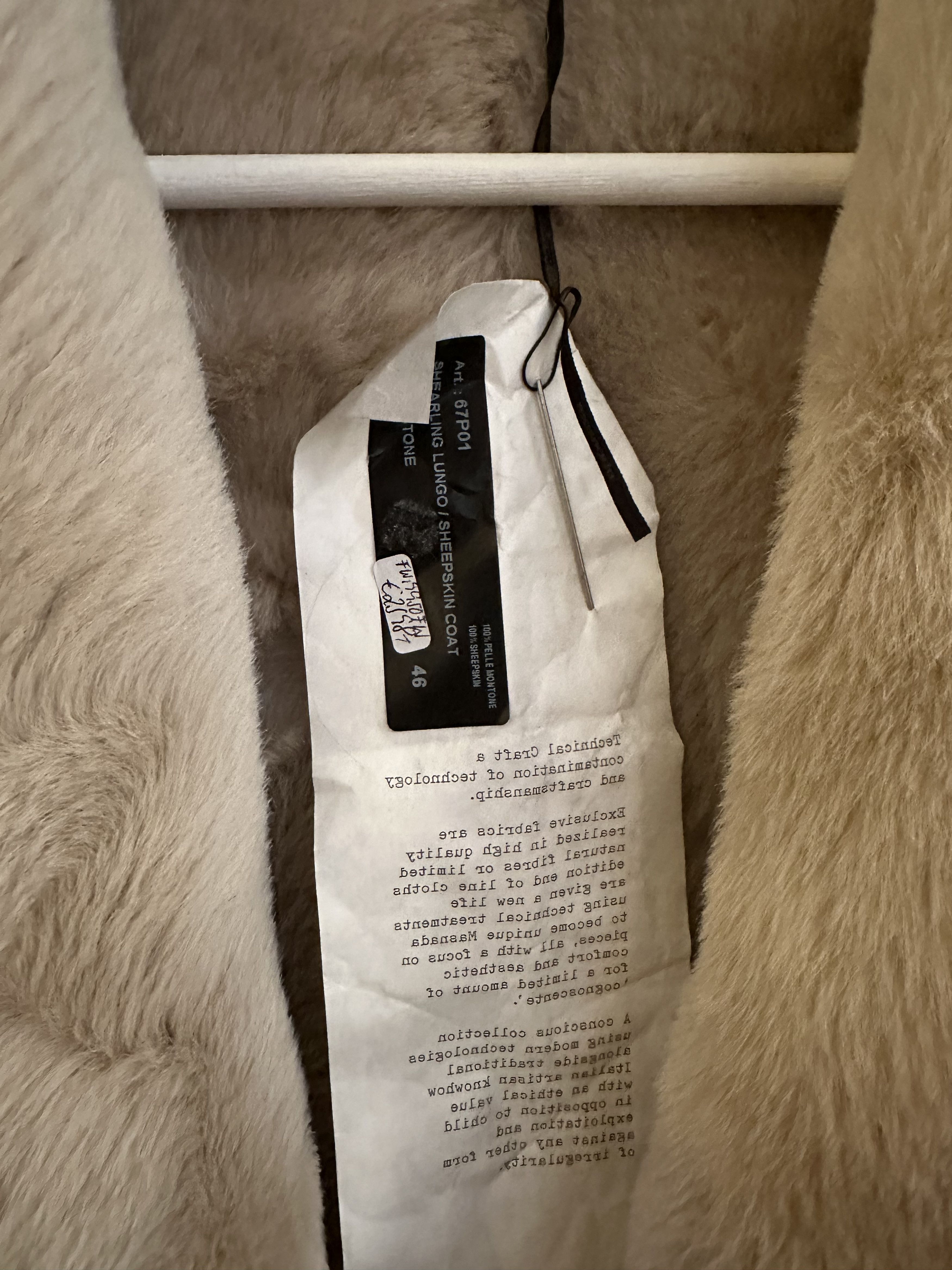 Masnada Sheepskin Coat Size L / US 10 / IT 46 - 8 Thumbnail