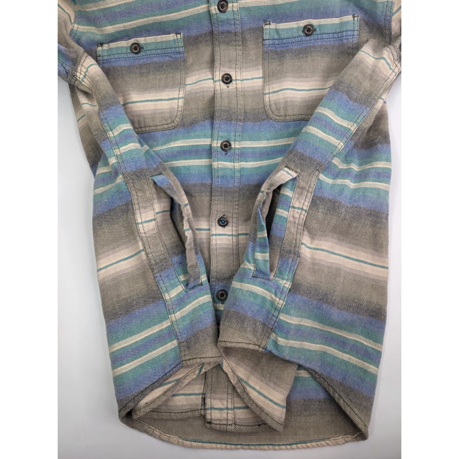 Vintage VINTAGE Modern Amusement Shirt Hoodie Striped Shacket Men’s Medium Long Sleeve Button-Up Size US M / EU 48-50 / 2 - 3 Thumbnail