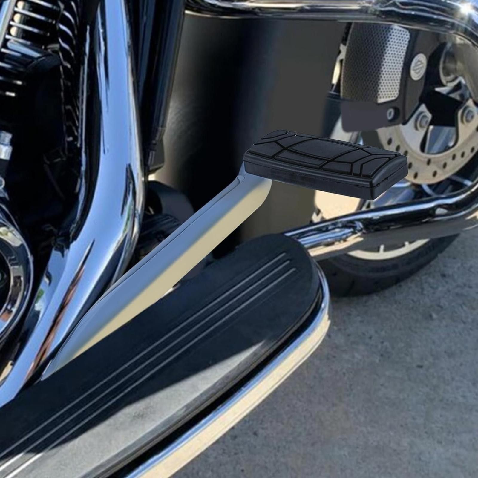 The Mountain Rear Brake Pedal Compatible with Harley Road Glide Road Size ONE SIZE - 4 Thumbnail