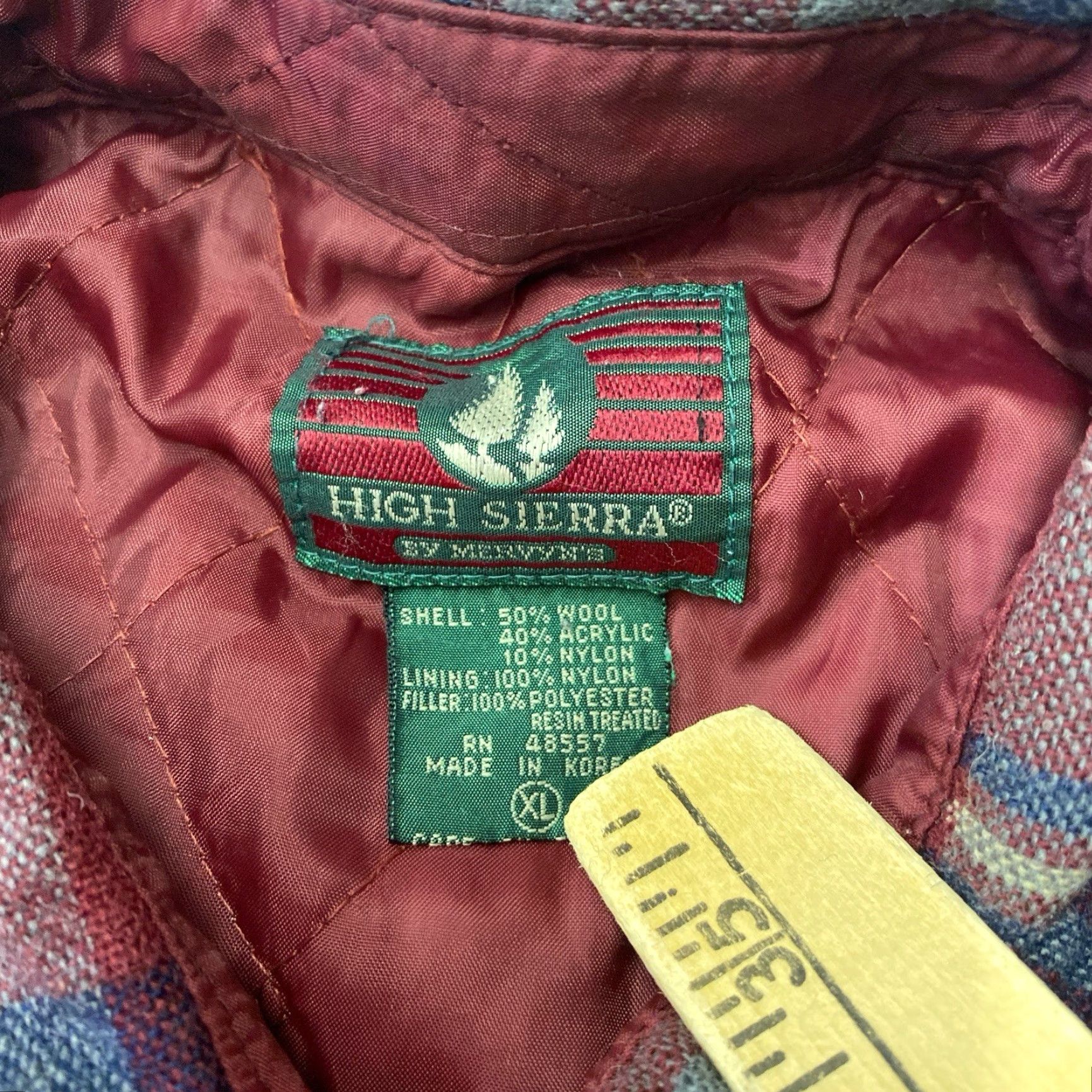 High Sierra VINTAGE High Sierra Flannel Shirt Mens XL Red Plaid Wool Insulated 90s Outdoor Button-Up Size US XL / EU 56 / 4 - 4 Thumbnail