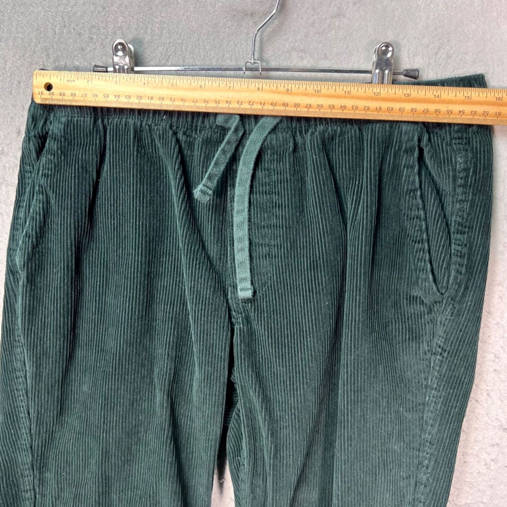 Old Navy Old Navy Mens Medium Green Corduroy Drawstring Straight-Leg Pants Size US 31 - 5 Thumbnail
