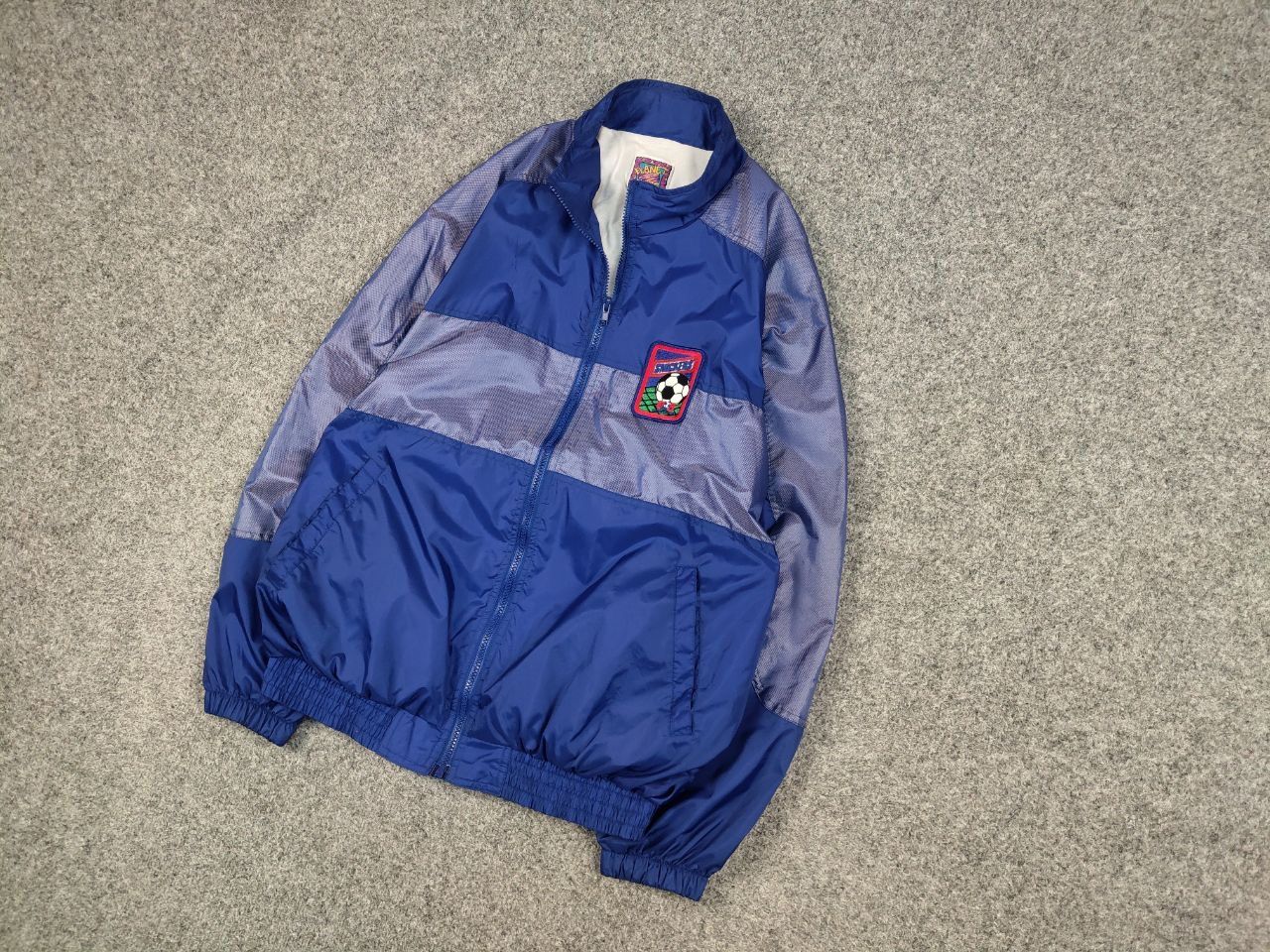 USA Olympics Vintage Snickers USA World Cup 94's Light Blue Nylon Jacket Size US L / EU 52-54 / 3 - 3 Thumbnail