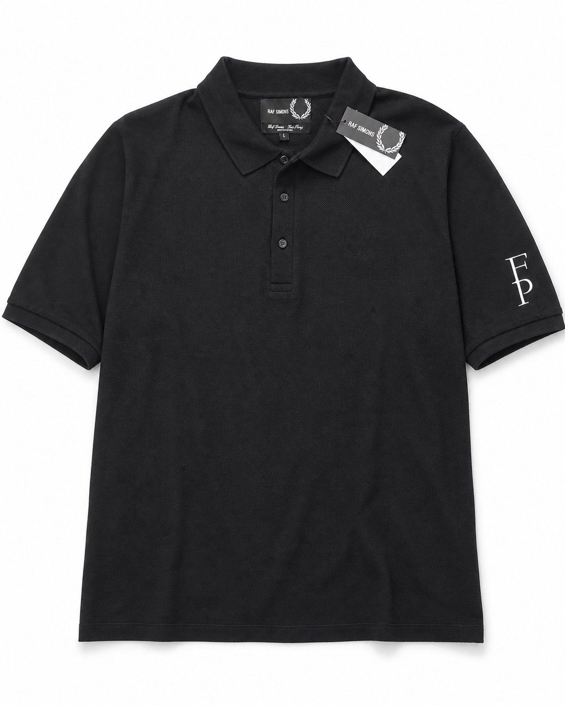 Fred Perry × Raf Simons Raf Simons x Fred Perry Black Polo Shirt L BNWT Size US L / EU 52-54 / 3 - 1 Thumbnail