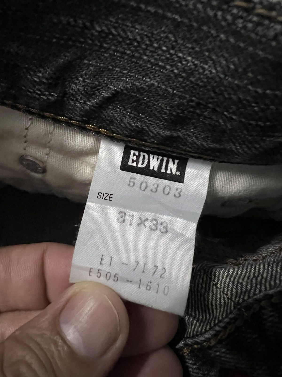 Edwin × If Six Was Nine × Japanese Brand EDWIN 503 FADED BLACK DISTRESSED JEANS VERY RARE Size US 28 / EU 44 - 13 Thumbnail